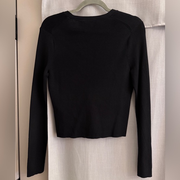 Everlane Black Cardigan Size Medium New with Tags - Picture 3 of 3